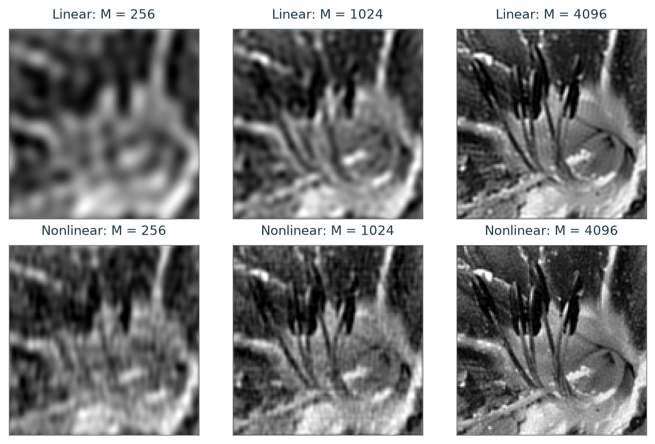 Figure 5.14 · Linear and Nonlinear Approximation — approved book figure