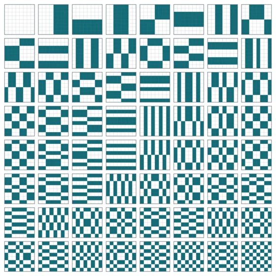 Two-dimensional Walsh functions