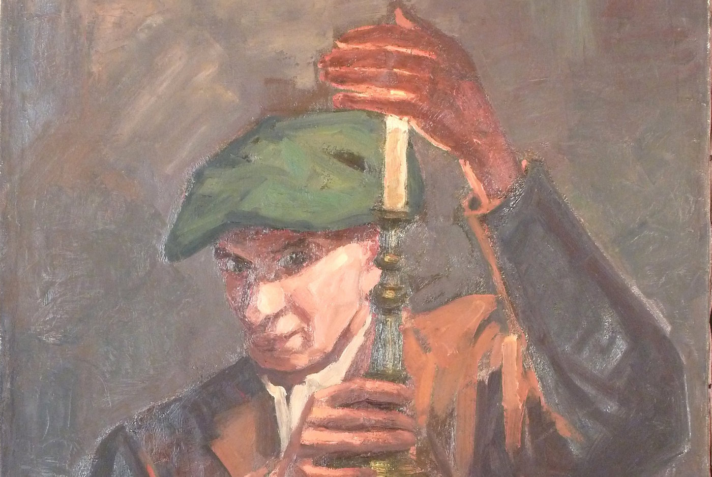 Self-portrait painted by Louis Peyré